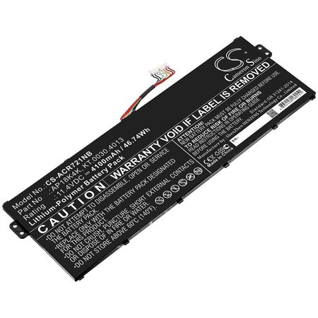 ILC Replacement for Acer Chromebook Spin 311 R721t Battery WX-L62U-6